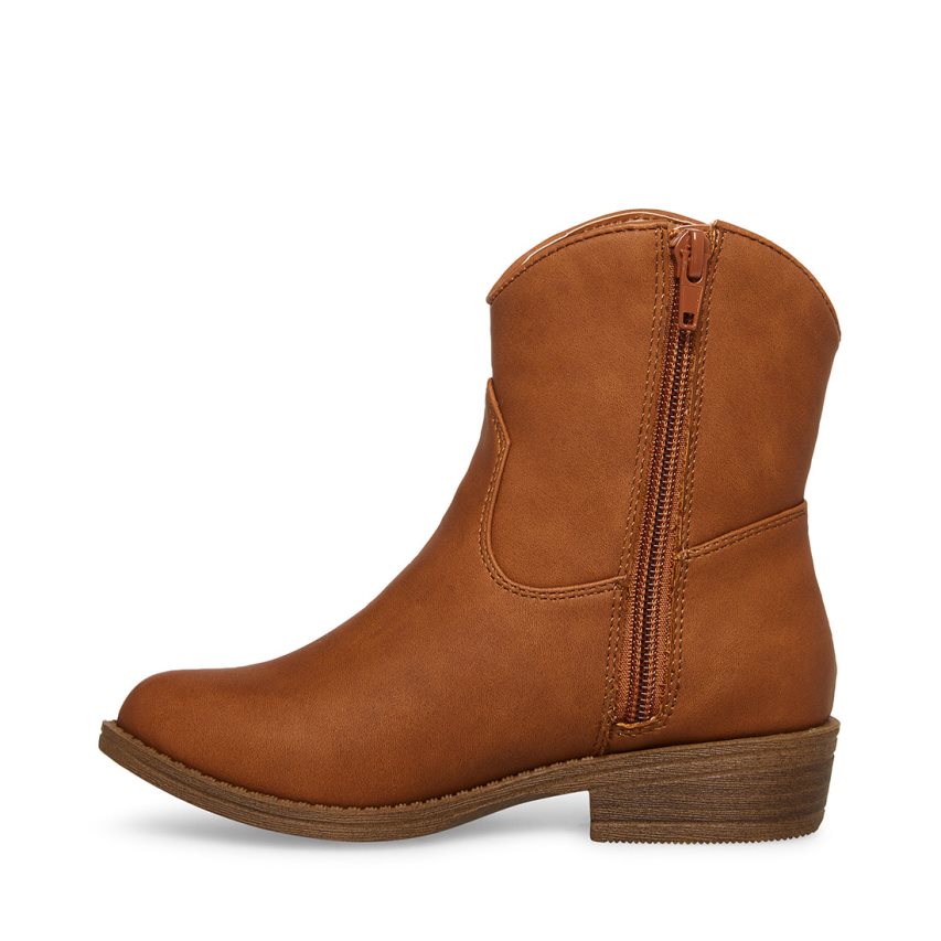 Brown Steve Madden Jwillaa Kids' Ankle Boots | PH 0834HOE